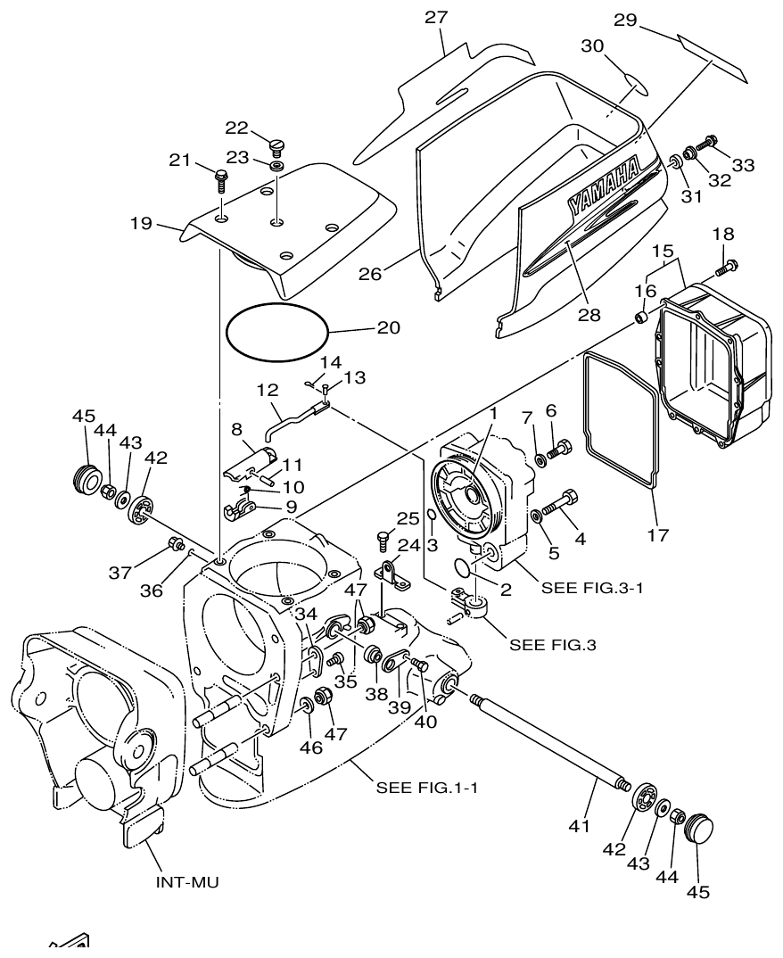 Yamaha DE DHT D(6U51) OUTBOARD DRIVE 2 parts diagram